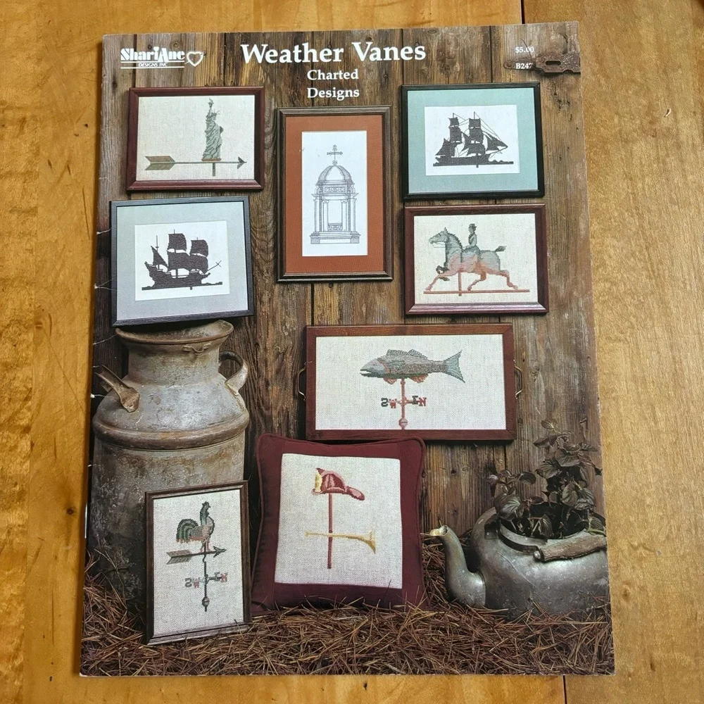 Vintage 1983‎  Shariane Designs Weather Vanes Charted Cross Stitch Design B247